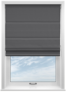 Medina, Dark Charcoal - Roman Blind